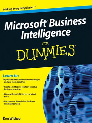 cover image of Microsoft Business Intelligence For Dummies